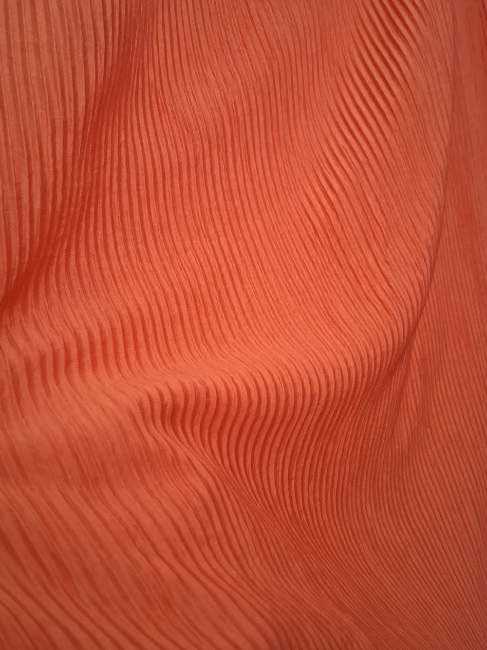 MANGO Coral Orange Ruffle Cold-Shoulder Mini Dress Size 4 Fit MEDIUM - Picture 3 of 7